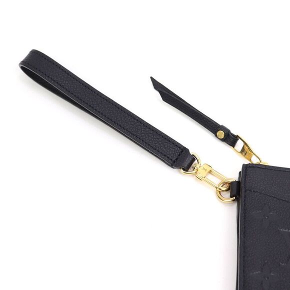 Louis Vuitton Pochette Melanie MM Monogram Implant Noir Clutch Bag - Picture 8 of 12